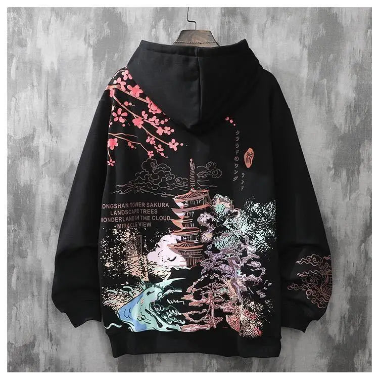 Men's Anime Hip-Hop Japanese Hoodies