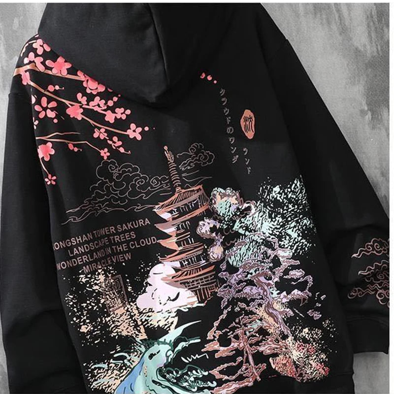 Men's Anime Hip-Hop Japanese Hoodies