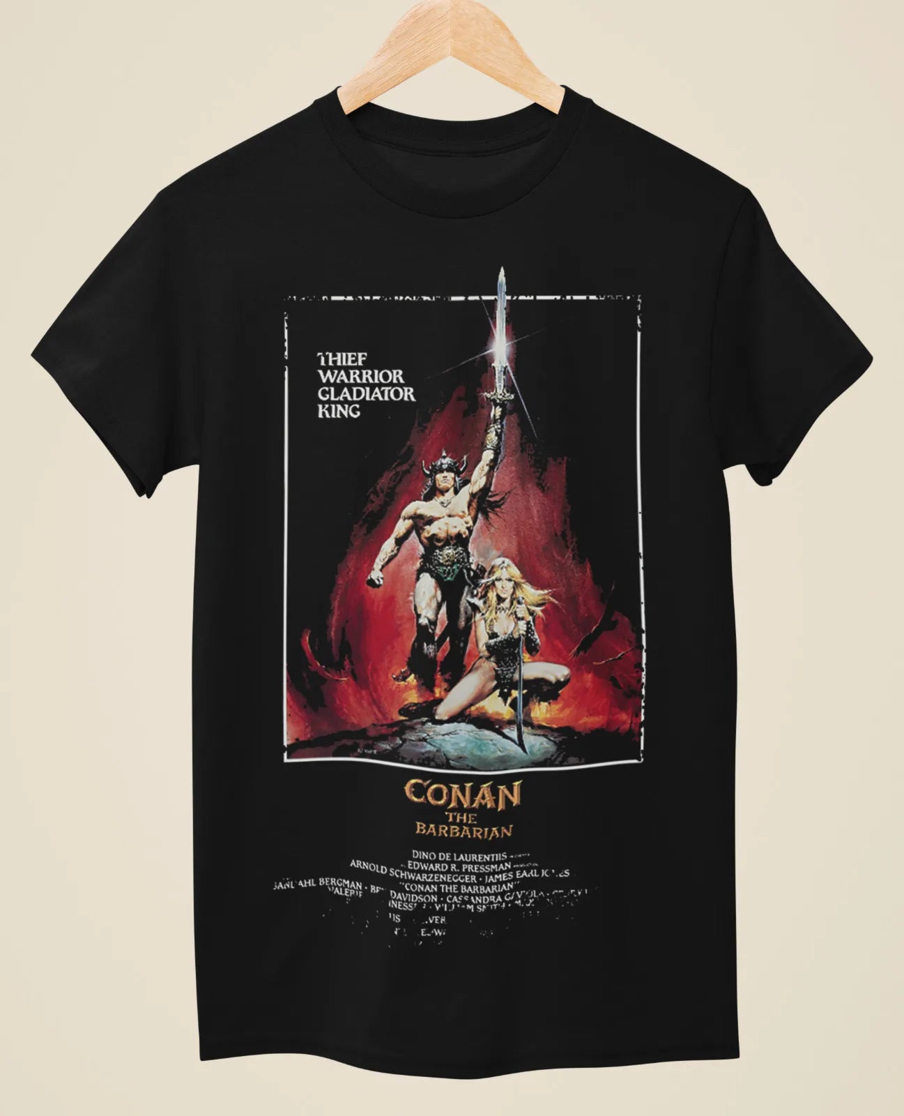 Conan The Barbarian - Movie Poster Inspired Unisex Black T-Shirt