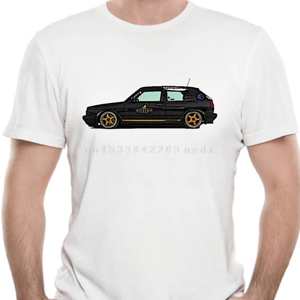 Fashion Summer Golf Gti Black Mk2 T-shirt Men's