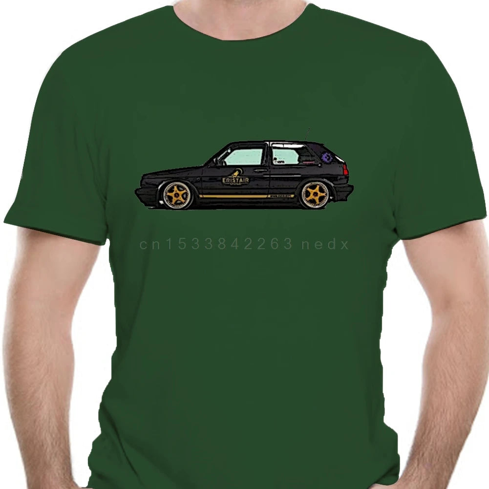 Fashion Summer Golf Gti Black Mk2 T-shirt Men's